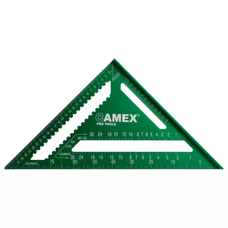 CAMEX Kolmiosuorakulma 300 mm / 12", 90° 45° - Viivaimet ja taittomitat - 2277 - 1