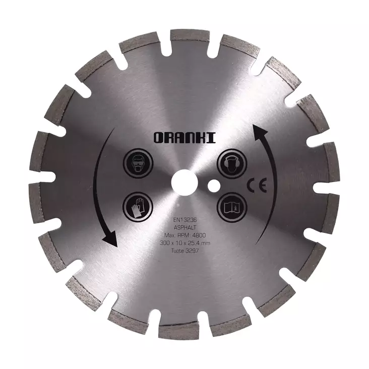 LASER WELDED DIAMOND SAW BLAD 300MM*10*25,4 - Diamantkap- och diamantslipskivor - 3297 - 1