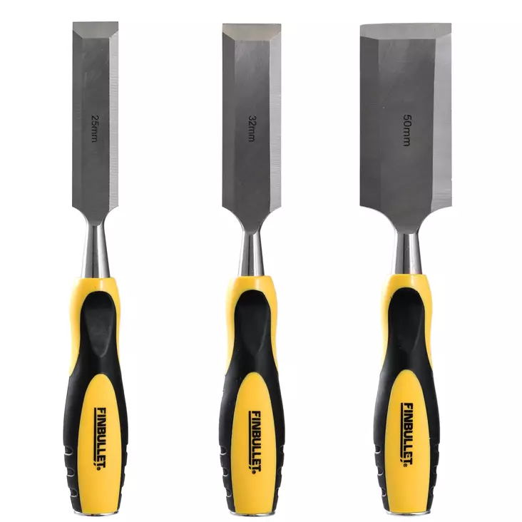 Finbullet Puutalttasarja 3-osainen Crv 25, 32, 50 mm - Taltat - 4037 - 1