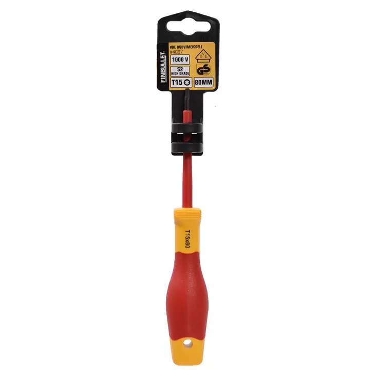 Sähkömeisseli VDE T15x80mm S2 1000V - Ruuvimeisselit - 4087 - 1