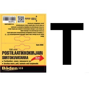 Tarrakirjain T, 100mm - Tarranumerot ja kirjaimet - 8857 - 1