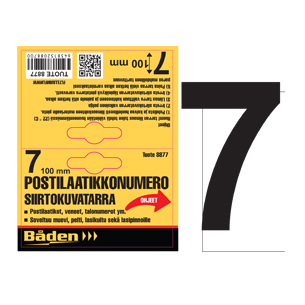Number sticker 7, 100 m - Tarranumerot ja kirjaimet - 8877 - 1