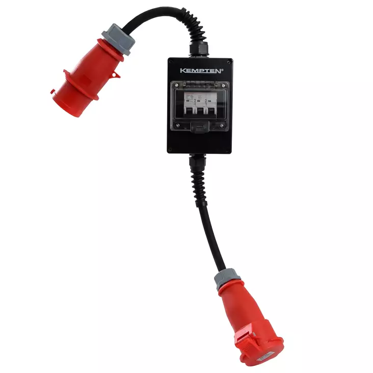 Voimavirta-adapteri 32A->16A 50 cm johdo - Voimavirtapistorasiat ja tulpat - 8607 - 1