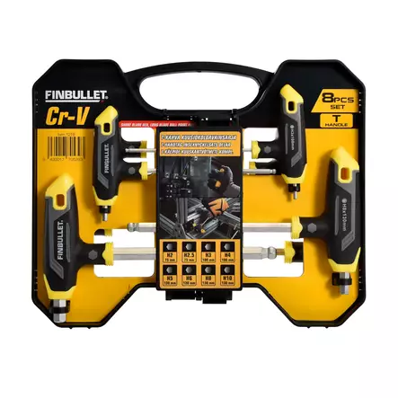 Insexnyckelsats T-handtag 8 st. - Insex- och torxnycklar - 1218 - 1