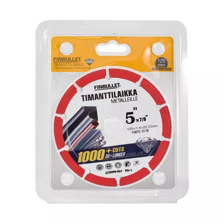 DIAMANTKAPSKIVA 125*1.4MM - Diamantkap- och diamantslipskivor - 3178 - 2