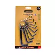 Hex key (2-10 mm) 10 pcs Cr-V PRO - Insex- och torxnycklar - 1198 - 1