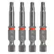 Torx bit set 1/4'' 4pcs T25*50mm S2 - Konekärjet - 3358 - 1