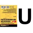 Letter sticker U, 100 mm - Tarranumerot ja kirjaimet - 8858 - 1