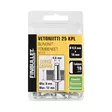 Finbullet Vetoniitti alumiini 4.8 x 16 mm laippa 16 mm 25 kpl - Vetoniittipihdit ja niitit - 2758 - 1