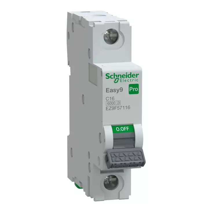 Easy9 MCB 1C16 6kA Schneider Electric - Ryhmäkeskukset ja tarvikkeet - 7858 - 1