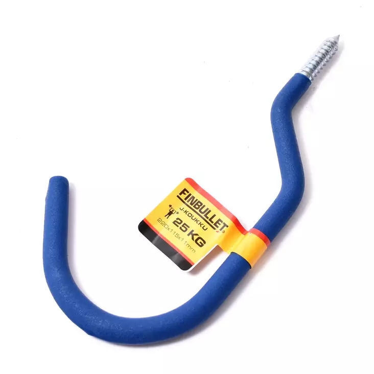 Finbullet J-koukku 220x115x11mm - Koukut, telineet ja kannattimet - 3448 - 1