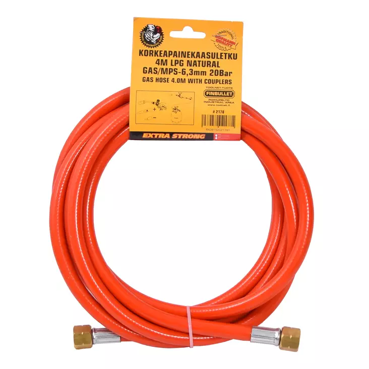 Högtryck gas slang 4 m - Gasbrännare och tillbehör - 2178 - 1