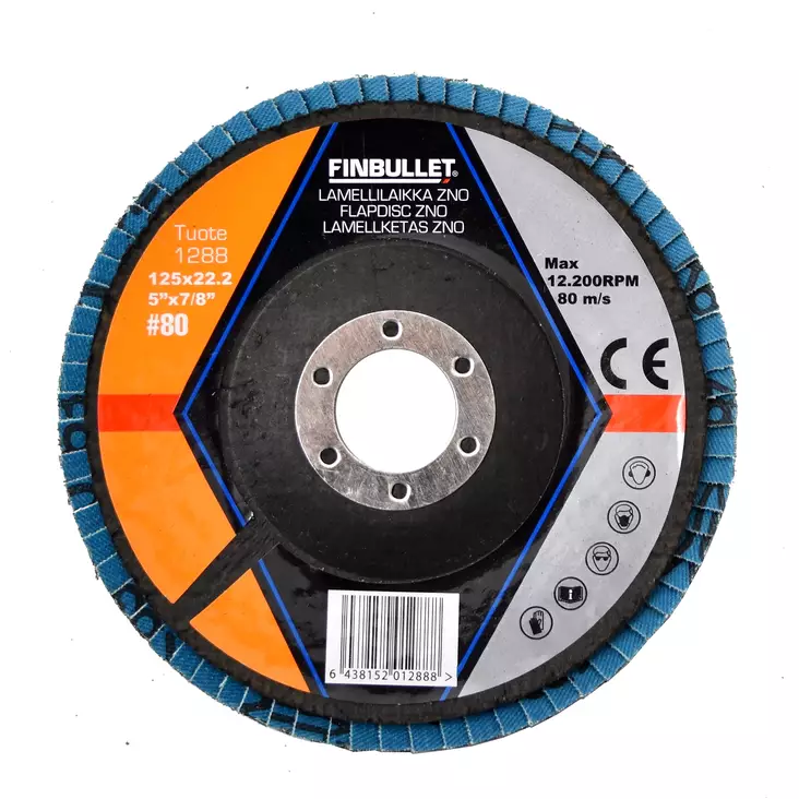 Finbullet Lamellilaikka 125mm Zircon 80 - Katkaisu ja hiomalaikat - 1288 - 1