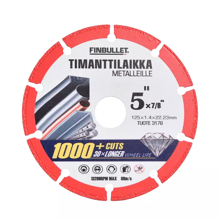 Finbullet Timanttilaikka 125 x 1,4 mm - Timanttilaikat ja timanttikuppilaikat - 3178 - 1