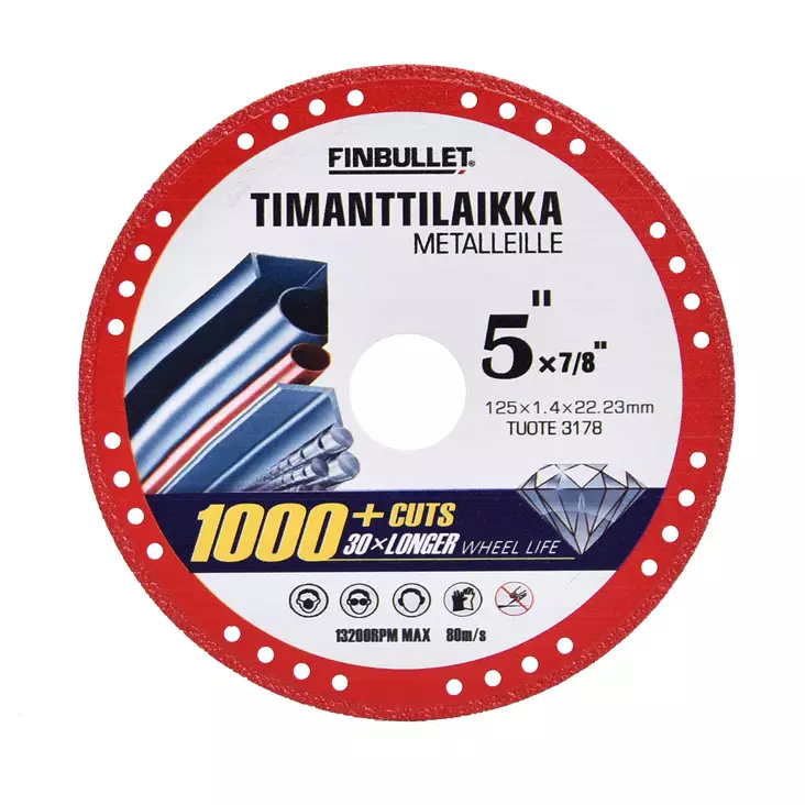 DIAMANTKAPSKIVA 125*1.4MM - Diamantkap- och diamantslipskivor - 3178 - 1