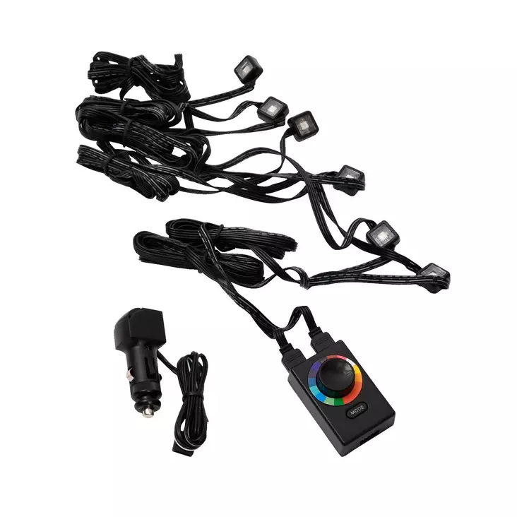 HEHQ LED-mikrovalosarja 12 V RGB 2 kpl ja kaukosäädin- - Valaisimet - 7578 - 1