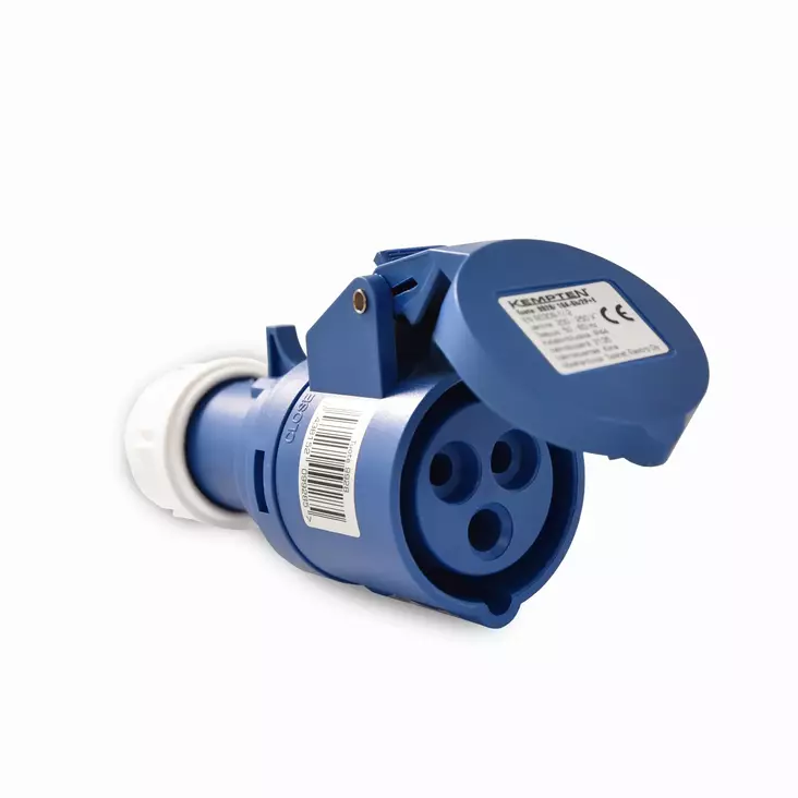 Jatkopistorasia 2P*E 16A Caravan 240V IP - Pistotulpat - 9928 - 1