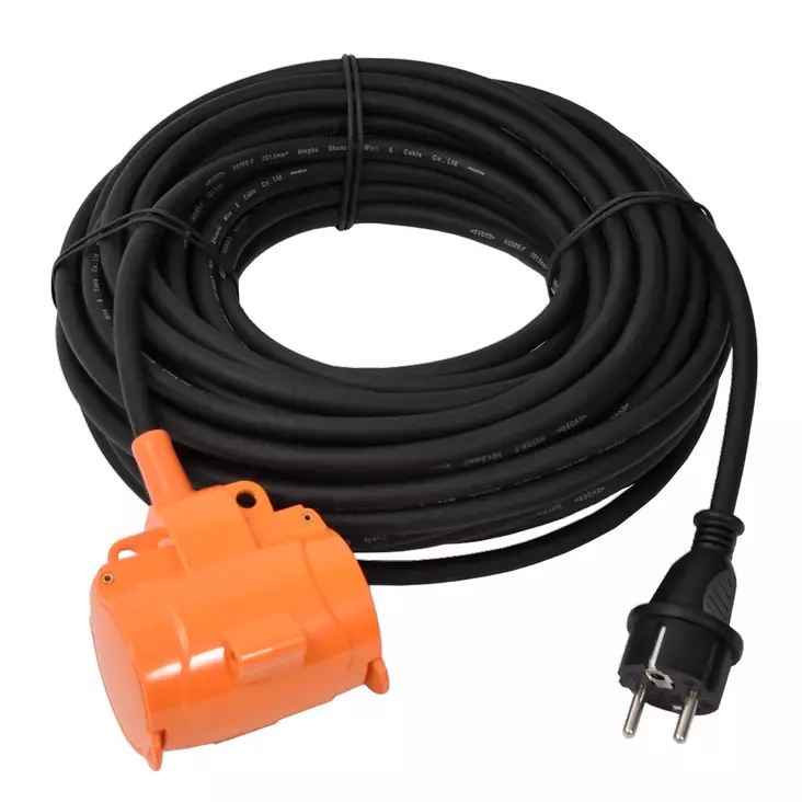 Extension cord 2 socke 20 m IP44 H05RR-f 3x1,5 mm rubber cable - Jatkojohdot - 8528 - 1