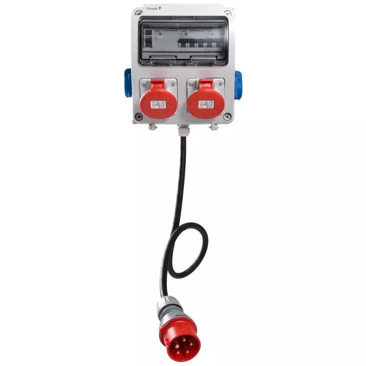 Työpaikkakeskus 2x 400V 16A + 2x Schuko - 16 A byggcentraler - 85888 - 1