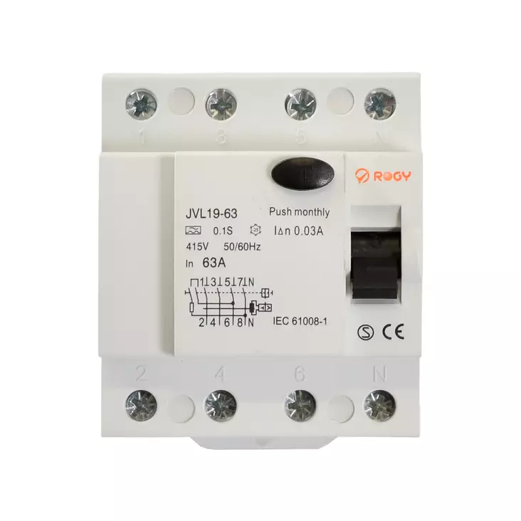 Vikavirtasuoja 63A RCD 30mA Tuotteille 8 - Ryhmäkeskukset ja tarvikkeet - 9988 - 1
