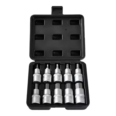 10 Hex-bit socket set 10 pcs 1/2'' CRV - Bits - 2949 - 1