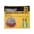 Axialborst nylon 78 mm x M14 - Stål-, mässing- och nylonborstar - 3389 - 2