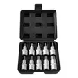 Finbullet Kuusiokolokärkihylsysarja 10-os 1/2" Cr-V - Konekärjet - 2949 - 1