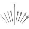 Flat wood drill bits set 6-32 mm 10 pcs - Puuterät - 1709 - 1