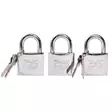 Hänglås 3 x 38 mm 4 nycklar - Lås - 2519 - 1