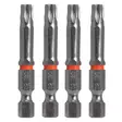 Torx bit set 1/4'' 4pcs T30*50mm S2 - Konekärjet - 3359 - 1