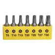 Torxbitssats 7 delar T9 T10 T15 T20 T25 T27 T30 - Bits - 1189 - 1