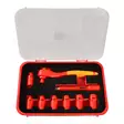 Hylsysarja VDE 1000V 3/8" 9-os Eristetty Koot 8-19mm - Hylsy- ja työkalusarjat - 4349 - 1