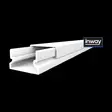 Johtokanava 16x10 mm itsekiinnittyvä valkoinen 2 m PVC - Johtokanavat ja kaapelikourut - 8409 - 1