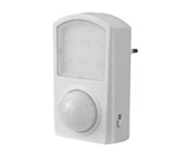 Plug-in PIR sensor LED light 8-10 m, 230 V, 50 Hz - Liiketunnistimet - 8019 - 1