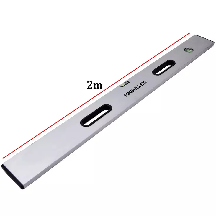 Rätskiva 2 m aluminium - Vattenpass - 1579 - 1