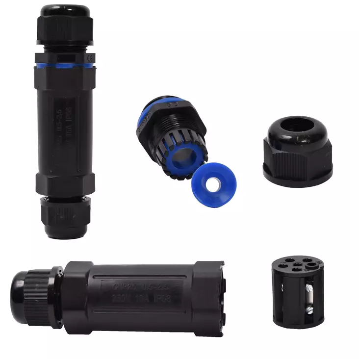 Connector 5P 250V 16A 0.5-2.5mm2 waterproof - Rasialiittimet - 8759 - 1