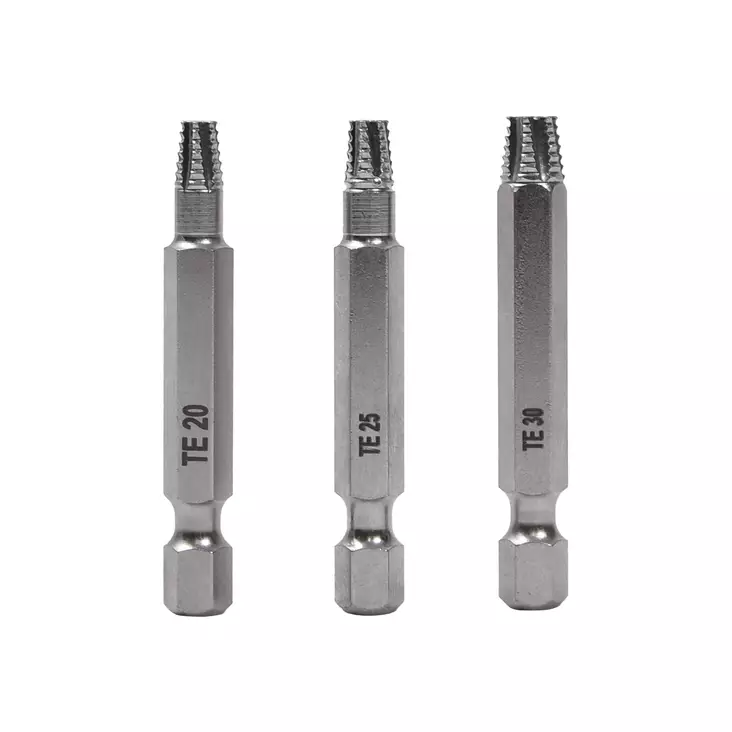 Finbullet Vastakierretapit torx S2 50mm T20, T25, T30 - Kierretyökalut - 3369 - 2