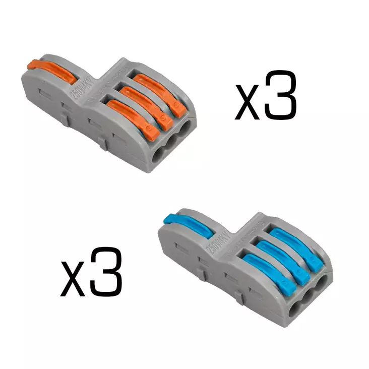 Push in quick connector 6pcs set - Rasialiittimet - 8739 - 1