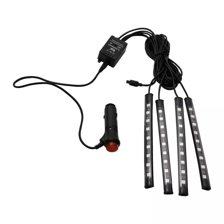 LED strip lights 12VDC 4*9pcs 50 RGB music controlled multi-color - Valaisimet - 7579 - 1