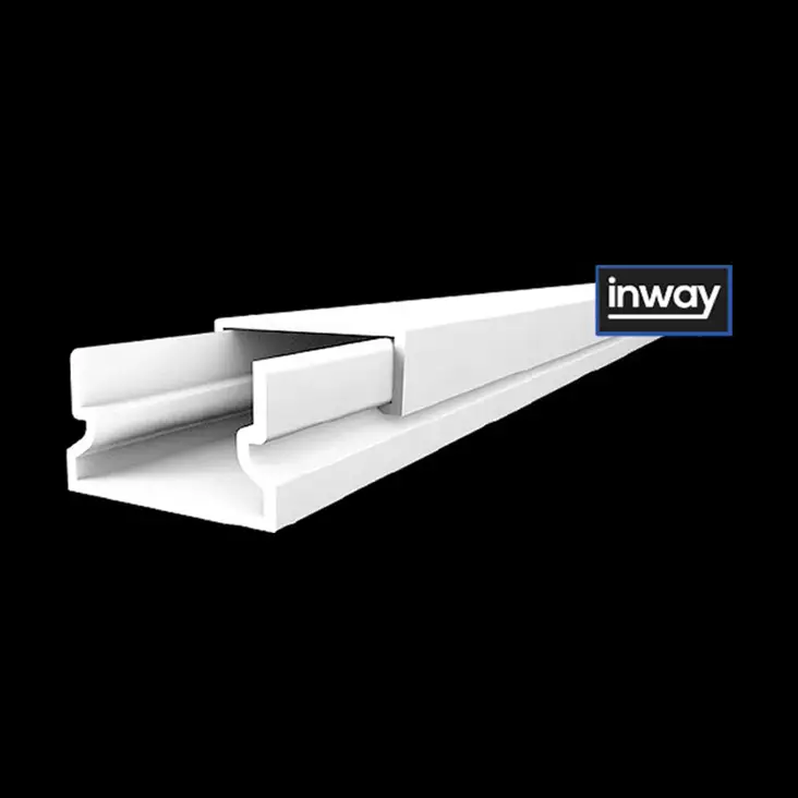 Johtokanava 16x10 mm itsekiinnittyvä valkoinen 2 m PVC - Johtokanavat ja kaapelikourut - 8409 - 1