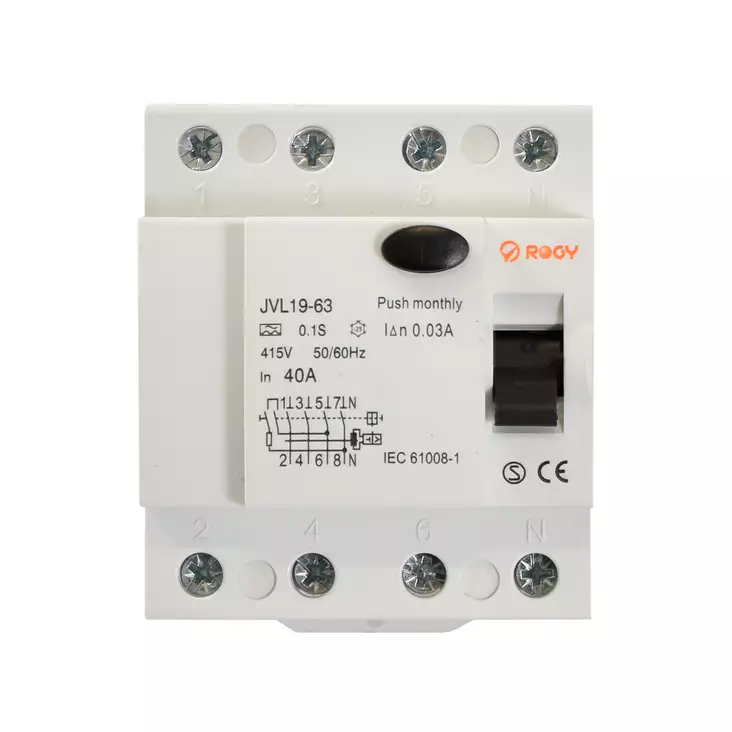 Vikavirtasuoja 40A RCD 30mA Tuotteille 8 - Normcentral och förnödenheter - 9989 - 1